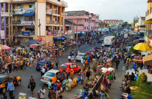 Accra busy street